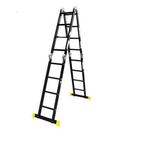 Thumbnail for 4.7M Multi Purpose Ladder Aluminium Folding Platform Extension Step Non-Slip Au