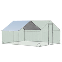 Thumbnail for VaKa 3x4x1.95m Metal Walk-in Chicken Coop Rabbit Hutch Cage Hen House Chook Au