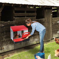 Thumbnail for VaKa Chicken Hen Coop Hutch 2 Hole Inside Outside Roll Away Lay Egg Nesting Box