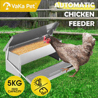 Thumbnail for 5KG 7.5L Garden Farm Automatic Food Storage Box Stand Chicken Feeder Poultry AU