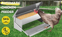 Thumbnail for 5KG 7.5L Garden Farm Automatic Food Storage Box Stand Chicken Feeder Poultry AU