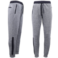 Thumbnail for Mens Joggers Trousers Gym Sport Casual Sweat Track Pants Cuffed Hem w Zip Pocket, Light Grey, M