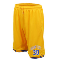 Thumbnail for Men's Basketball Sports Shorts Gym Jogging Swim Board Boxing Sweat Casual Pants, Yellow - Los Angeles 24, S