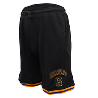 Thumbnail for Men's Basketball Sports Shorts Gym Jogging Swim Board Boxing Sweat Casual Pants, Black - Los Angeles 6, XL