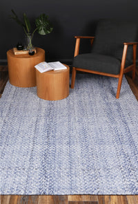 Thumbnail for Harlow Chignon Blue Wool Blend Rug 160x230