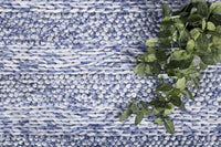 Thumbnail for Harlow Ringlets Blue Wool Blend Rug 160x230