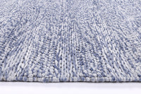 Thumbnail for Harlow Ringlets Blue Wool Blend Rug 160x230