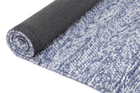 Thumbnail for Harlow Ringlets Blue Wool Blend Rug 160x230