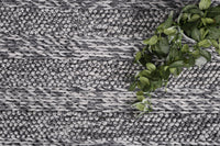 Thumbnail for Harlow Ringlets Charcoal Wool Blend Rug 160x230