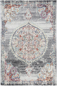 Thumbnail for hollow-medalion-transitional-grey-rug 160x230