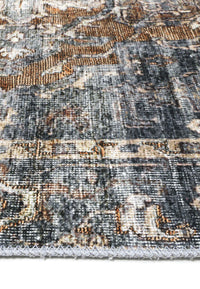 Thumbnail for vintage-crown-cezanne-rabbit-gray-inca-gold-distressed-vintage-round-rug 180X180