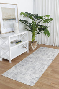 Thumbnail for vintage-crown-evalina-grey-distressed-vintage-rug 80x230