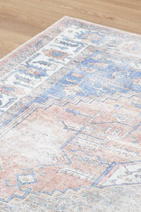 Thumbnail for vintage-crown-pissarro-terracotta-sky-distressed-vintage-rug 80x500