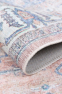 Thumbnail for vintage-crown-pissarro-terracotta-sky-distressed-vintage-rug 80x500
