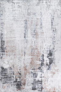 Thumbnail for vintage-crown-leopold-ash-ivory-distressed-vintage-rug 200X290