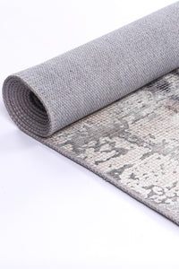 Thumbnail for vintage-crown-leopold-ash-ivory-distressed-vintage-rug 200X290