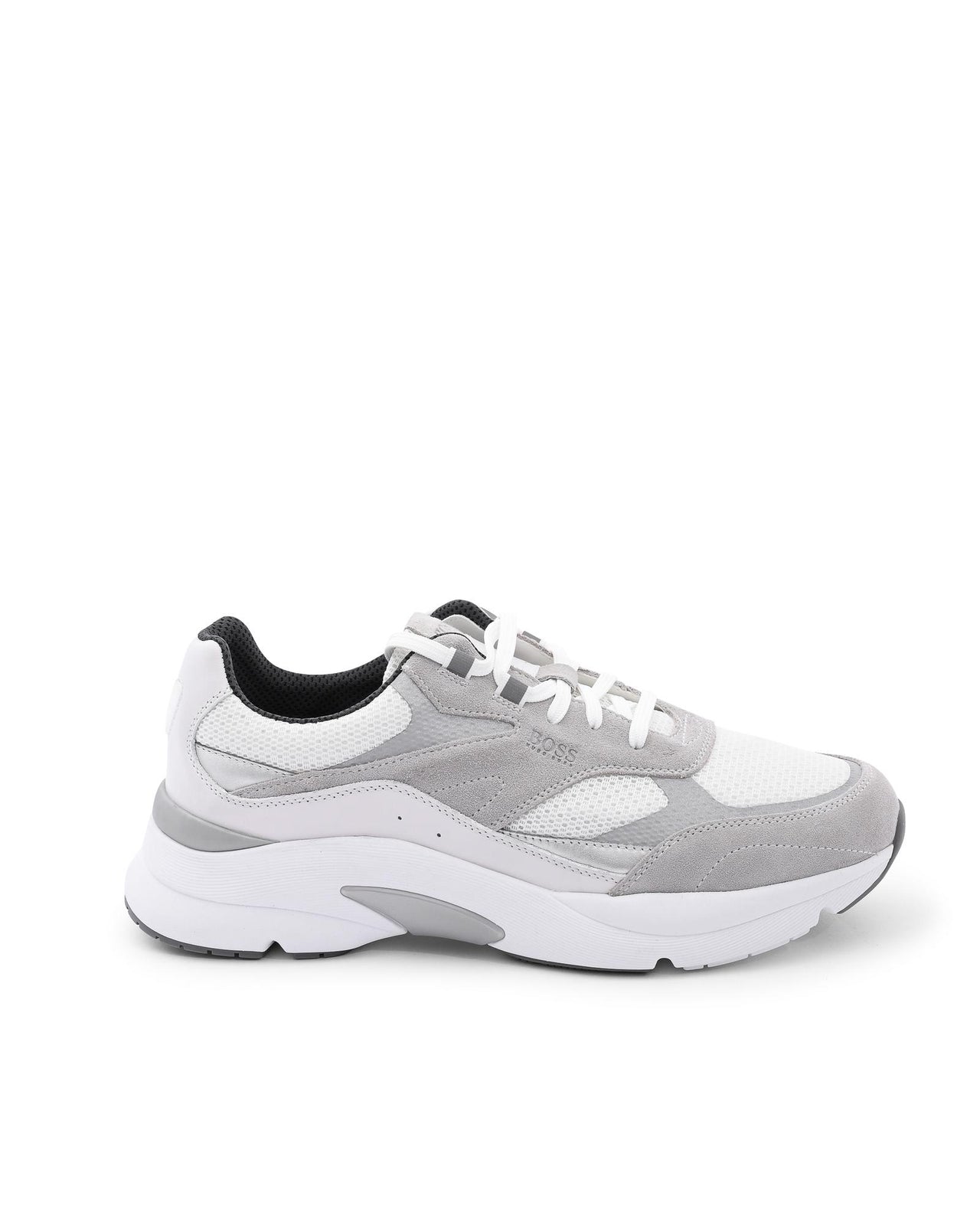 Hugo Boss Men's White Leather Sneakers in White - 42 EU