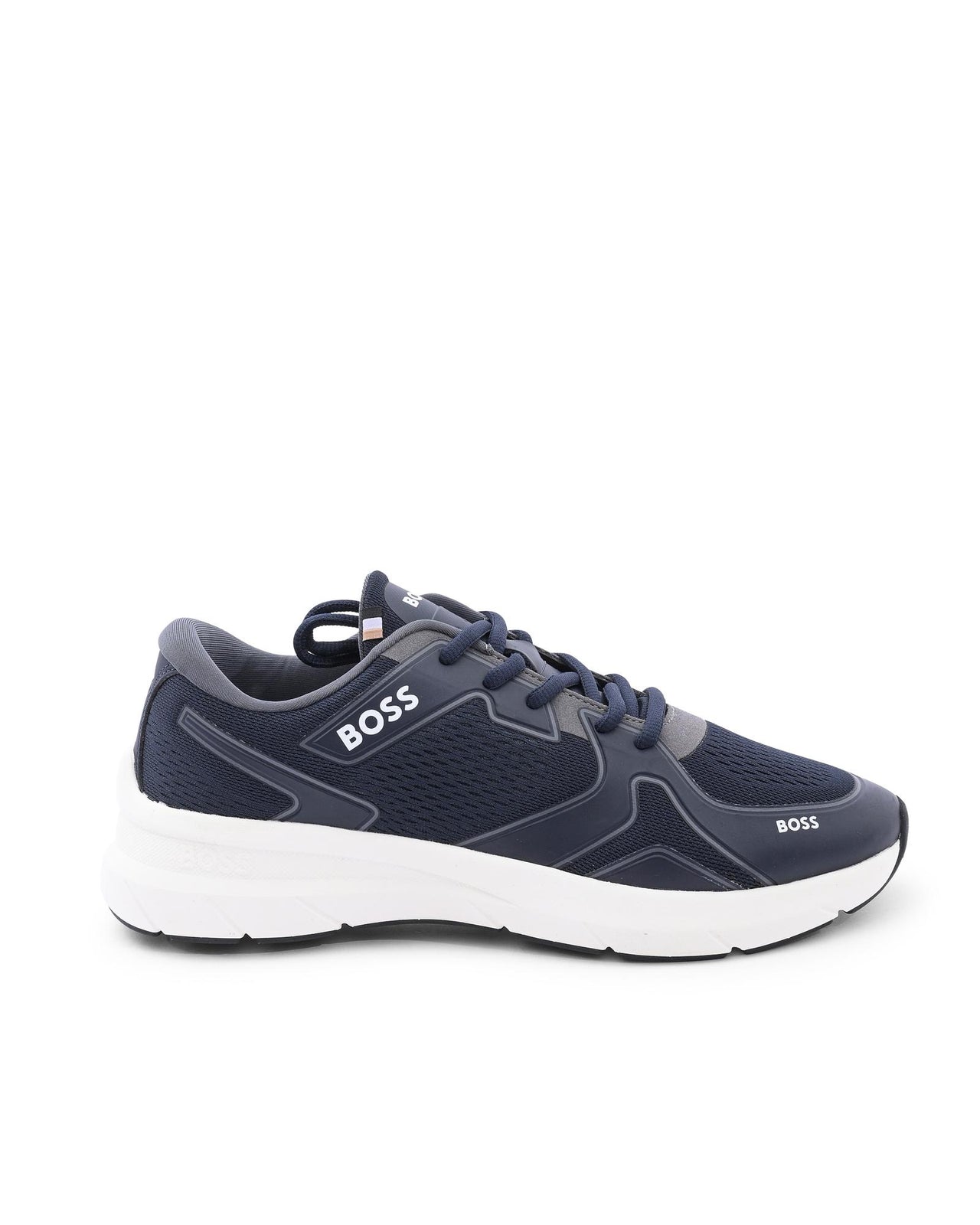 Hugo Boss Men's Blue Thermoplastic Sneakers with Ethylene Vinyl Acetate Sole in Dark blue - 41 EU