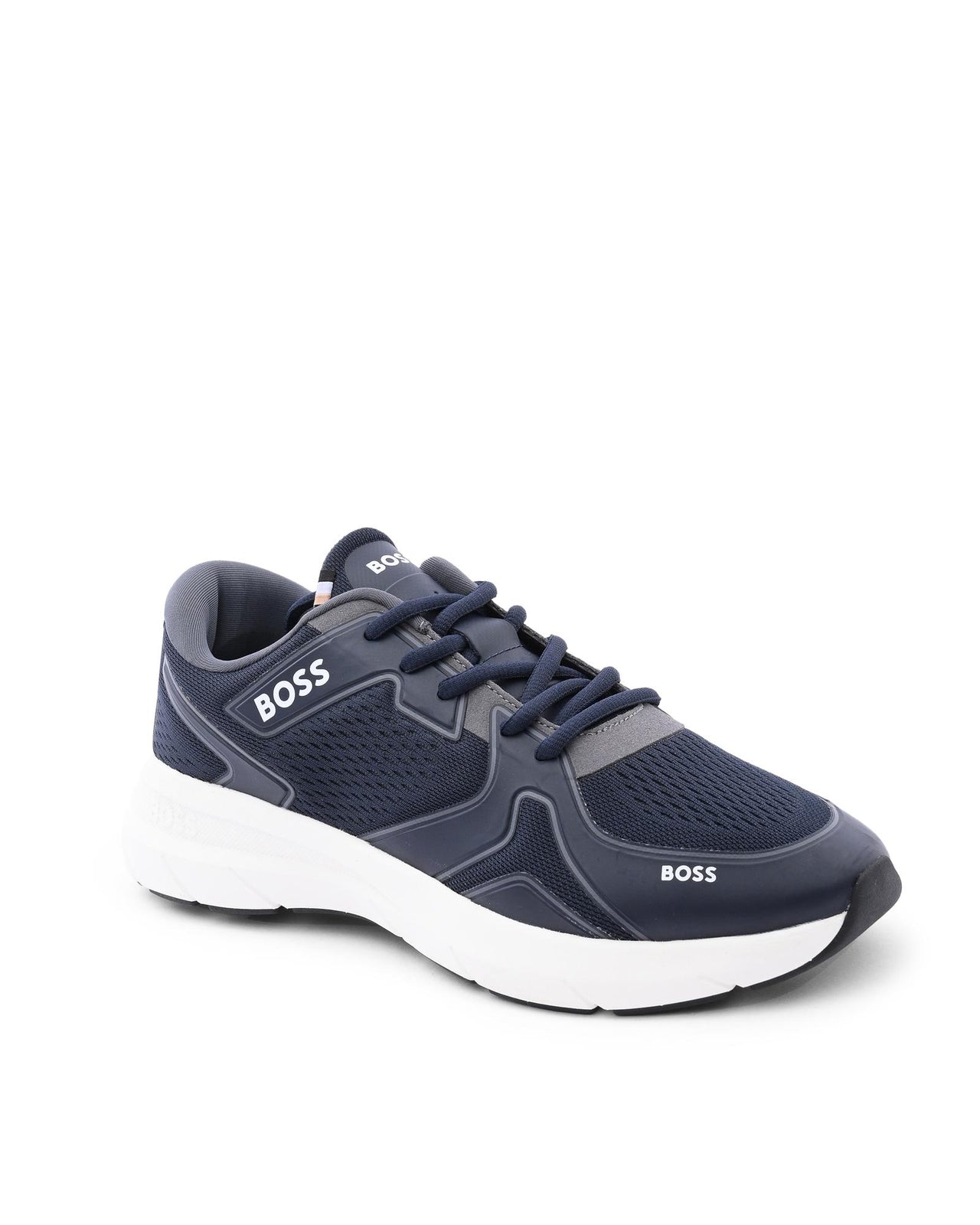 Hugo Boss Men's Blue Thermoplastic Sneakers with Ethylene Vinyl Acetate Sole in Dark blue - 41 EU