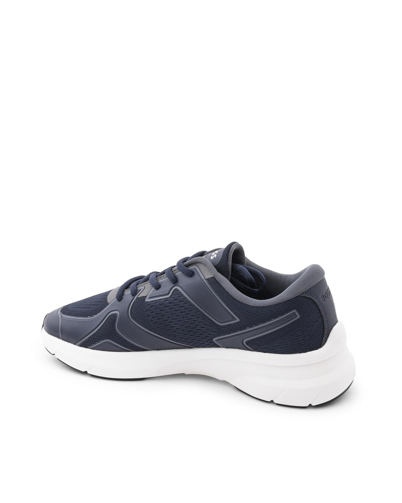 Hugo Boss Men's Blue Thermoplastic Sneakers with Ethylene Vinyl Acetate Sole in Dark blue - 41 EU