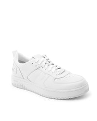 Thumbnail for Hugo Boss Men's Calfskin Rubber Sole Sneakers in White - 39 EU