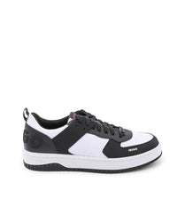 Thumbnail for Hugo Boss Men's Charcoal Calfskin Sneakers with Rubber Sole in Multicolor - 44 EU