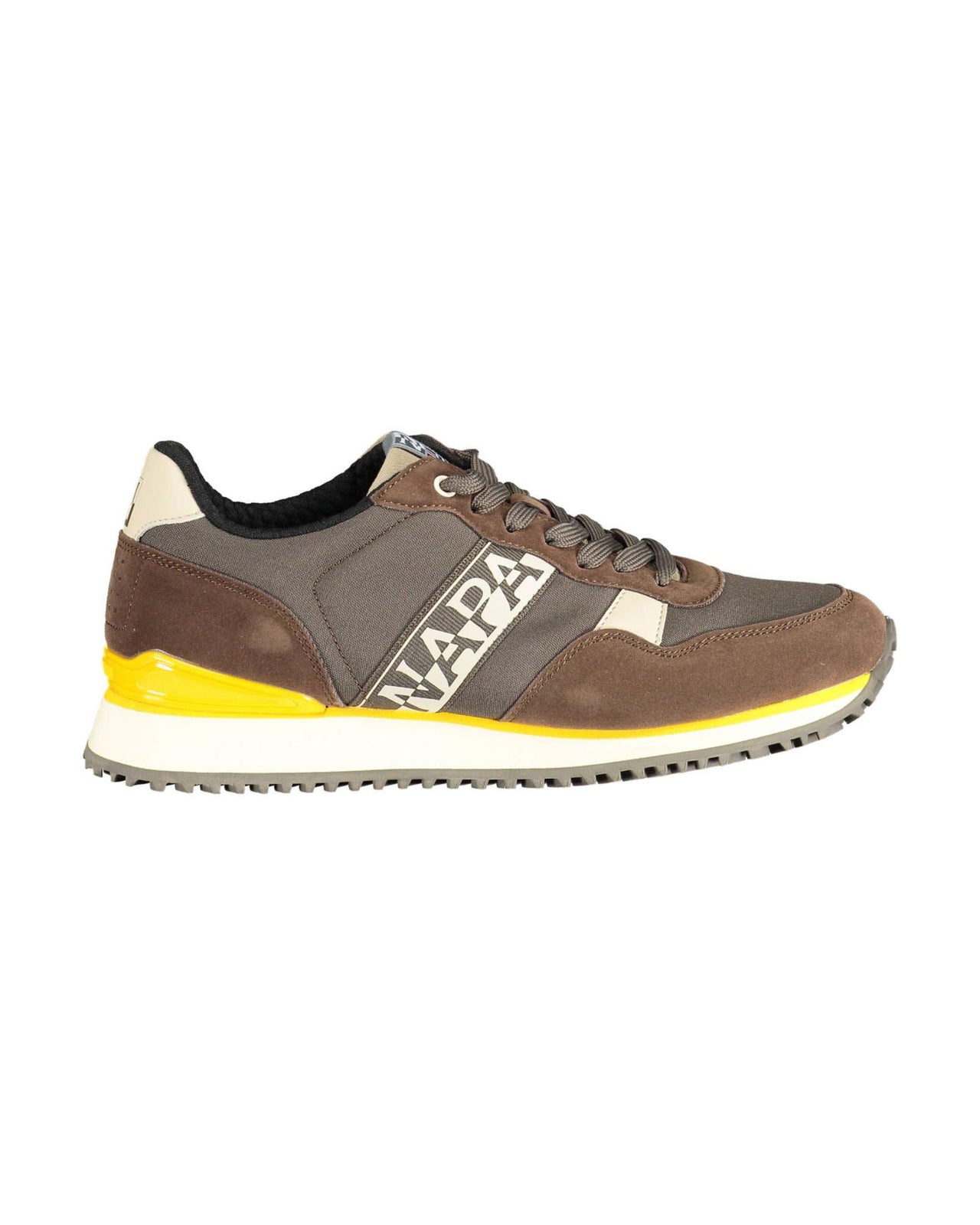 Napapijri Men's Brown Polyester Sneaker - 42 EU