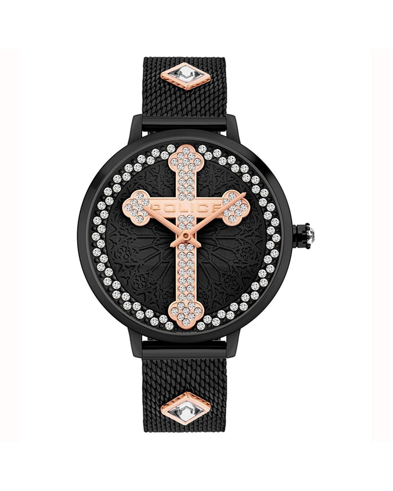 Police Women's Black  Watch - One Size