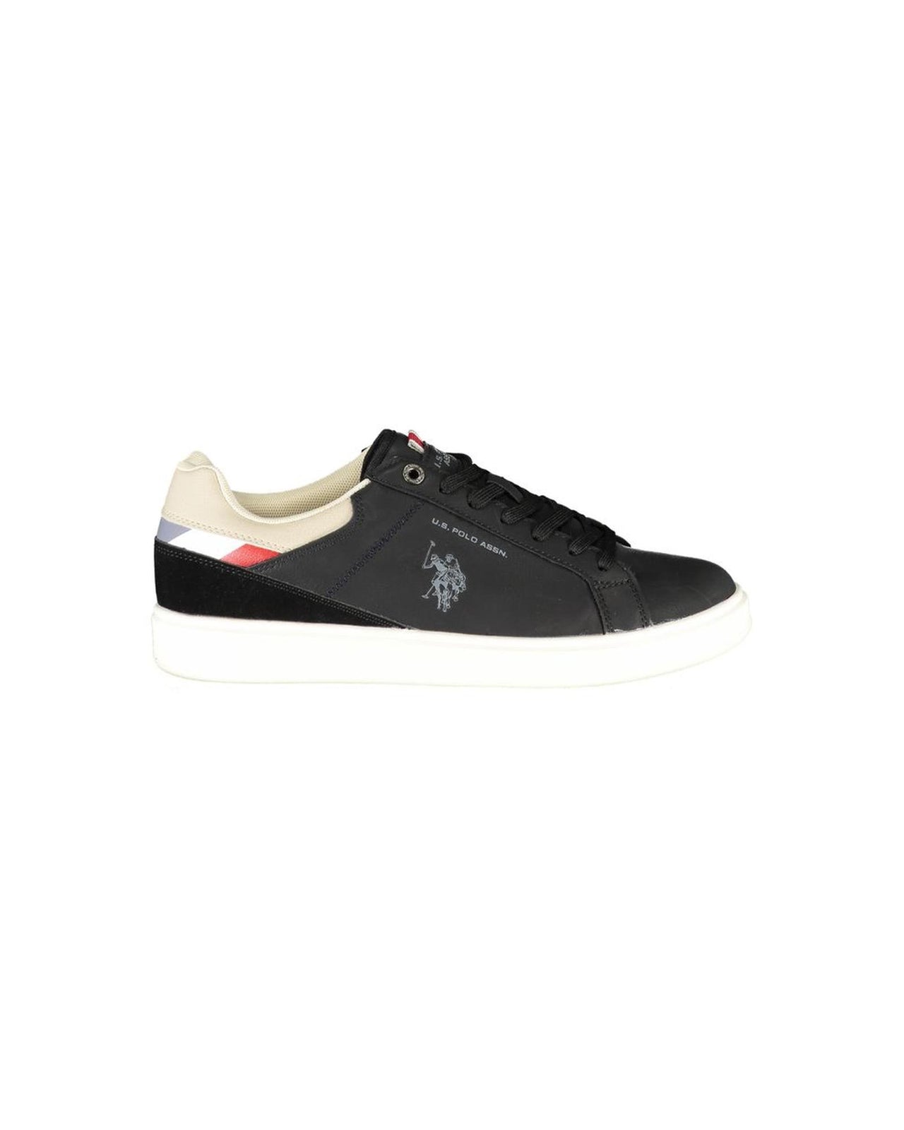 US POLO ASSN Men's Black Polyester Sneaker - 40 EU