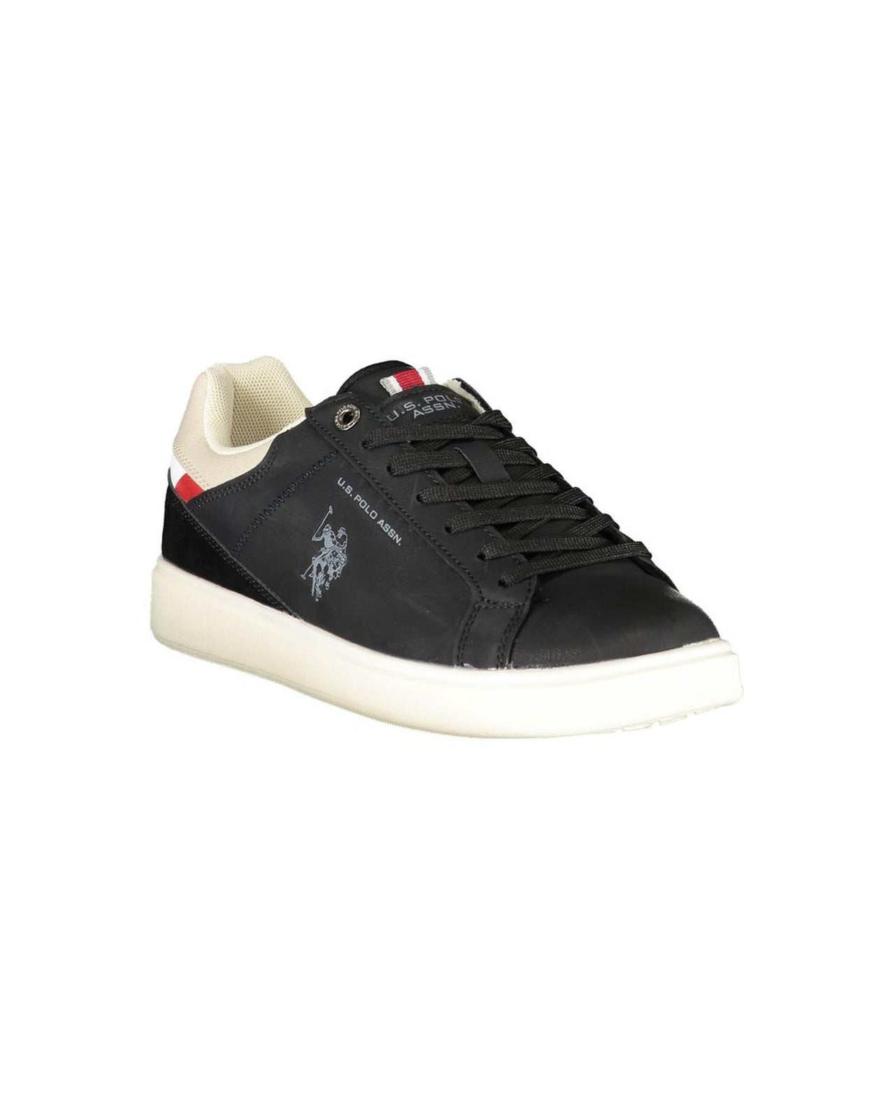 US POLO ASSN Men's Black Polyester Sneaker - 40 EU