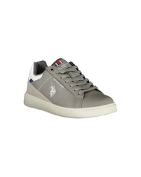 Thumbnail for US POLO ASSN Men's Gray Polyester Sneaker - 43 EU