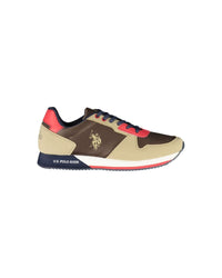 Thumbnail for US POLO ASSN Men's Brown Polyester Sneaker - 44 EU