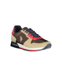 Thumbnail for US POLO ASSN Men's Brown Polyester Sneaker - 44 EU