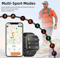 Thumbnail for Smart Watch 44mm Bluetooth call Screen True Multidial Blood Oxygen Game Sports Mode Pro FOR IOS and Android White with 2 straps