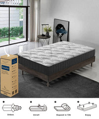 Thumbnail for LUNALAND Easeful Eco Spay Foam Pocket Spring 20CM Single Hybrid Mattress