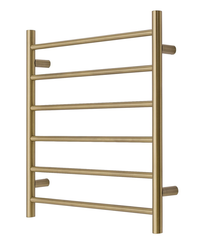 Thumbnail for Premium Brushed Gold Towel Rack - 6 Bars, Round Design, AU Standard, 650x620mm Wide