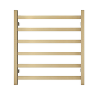 Thumbnail for Premium Brushed Gold Towel Rack - 6 Bars, Square Design, AU Standard, 650x620mm Wide