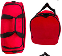 Thumbnail for 48 Litre FIB Sports Duffle Bag Duffel Gym Canvas Travel Foldable - Red