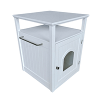 Thumbnail for Jasper 2 Cat Litter Cabinet, White