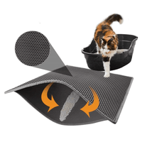 Thumbnail for Cat Litter Mat, Honeycomb Dual Layer Design Large