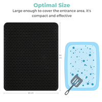 Thumbnail for Cat Litter Mat, Honeycomb Dual Layer Design Medium