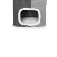 Thumbnail for Tri-Level Square Cat Condo with Sherpa Lining