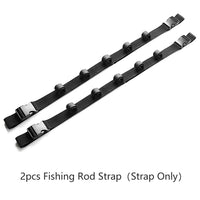 Thumbnail for Car Fishing Rod Strap Vehicle Rod Carrier Storage Net Fishing Pole Holder SUV-2PCS Black Fishing Strap