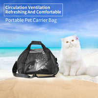 Thumbnail for Ondoing Black Portable Pet Carrier Tote Travel Bag Kennel Soft Dog Crate Cage Outdoor