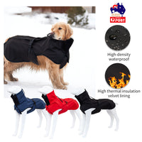 Thumbnail for Pet Dog Raincoat Poncho Jacket Windbreaker Waterproof Clothes with Harness Hole-XXL-Black (Single Layer)
