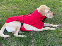 Thumbnail for Pet Dog Raincoat Poncho Jacket Windbreaker Waterproof Clothes with Harness Hole-XXL-Black (Single Layer)