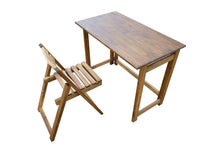 Thumbnail for Hardwood Foldable Teen Desk Set (Acacia)