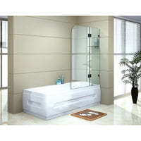 Thumbnail for 900 x 1450mm Frameless Bath Panel 10mm Glass Shower Screen By Della Francesca