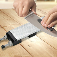 Thumbnail for Double-Sided Diamond Knife Sharpeners Sharpening Stone W/ Stone Holder