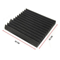 Thumbnail for 40pcs Studio Acoustic Foam Sound Absorbtion Proofing Panels Tiles Wedge 30X30CM